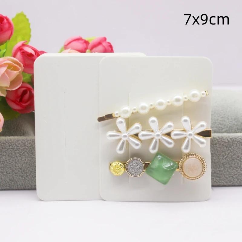 

50 шт. белая/черная/крафт-бумага серия заколок для волос ожерелье упаковочная карточка 50CARD