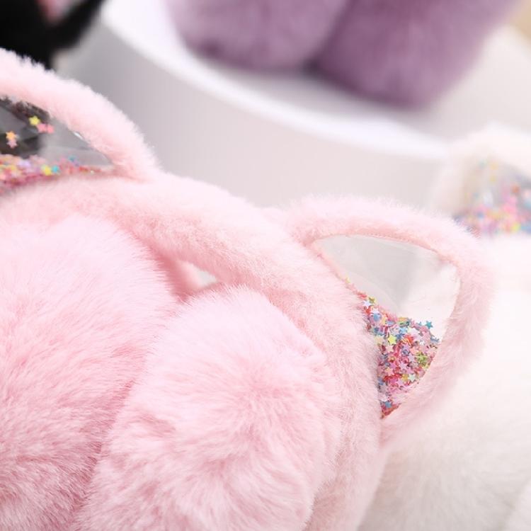 Kitten Earmuffs For Women And Girls, Soft Fleece Lining, Adjustable Winter Ear Cover For Outdoor Use