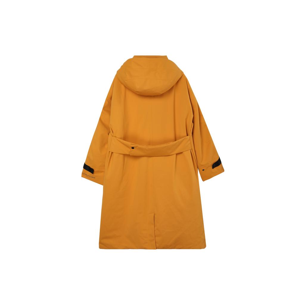 Nike Casual Logo Solid Long Hooded Cotton Coat Women Coats Light-Curry-Yellow DD4659-738