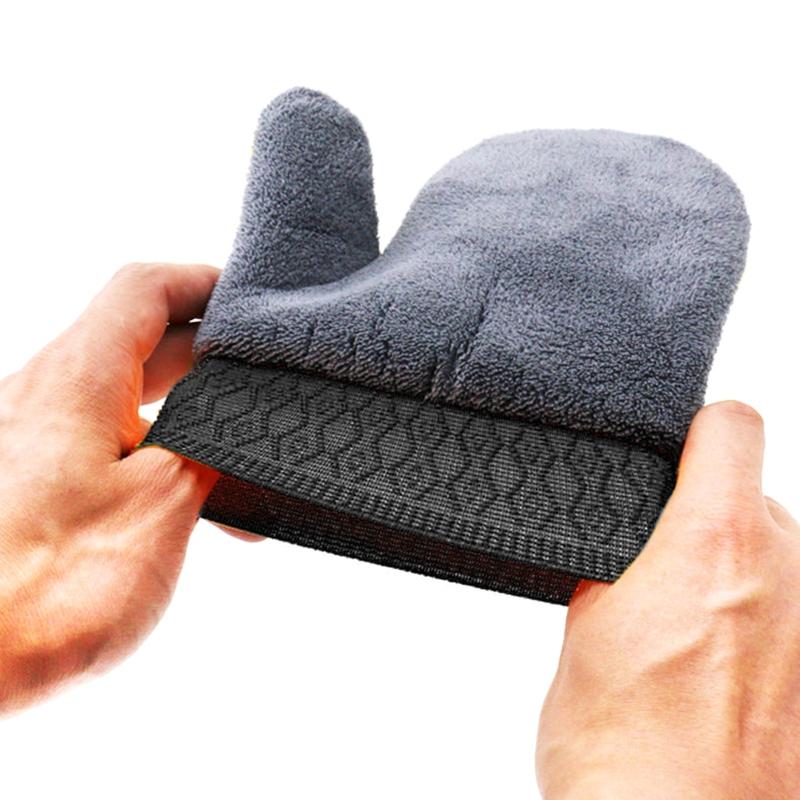 Car Wash Mitt Microfiber Chenille Wash Mitt 24x20cm Soft Car Cleaning Glove Ultra Soft Mitt Wash Towels