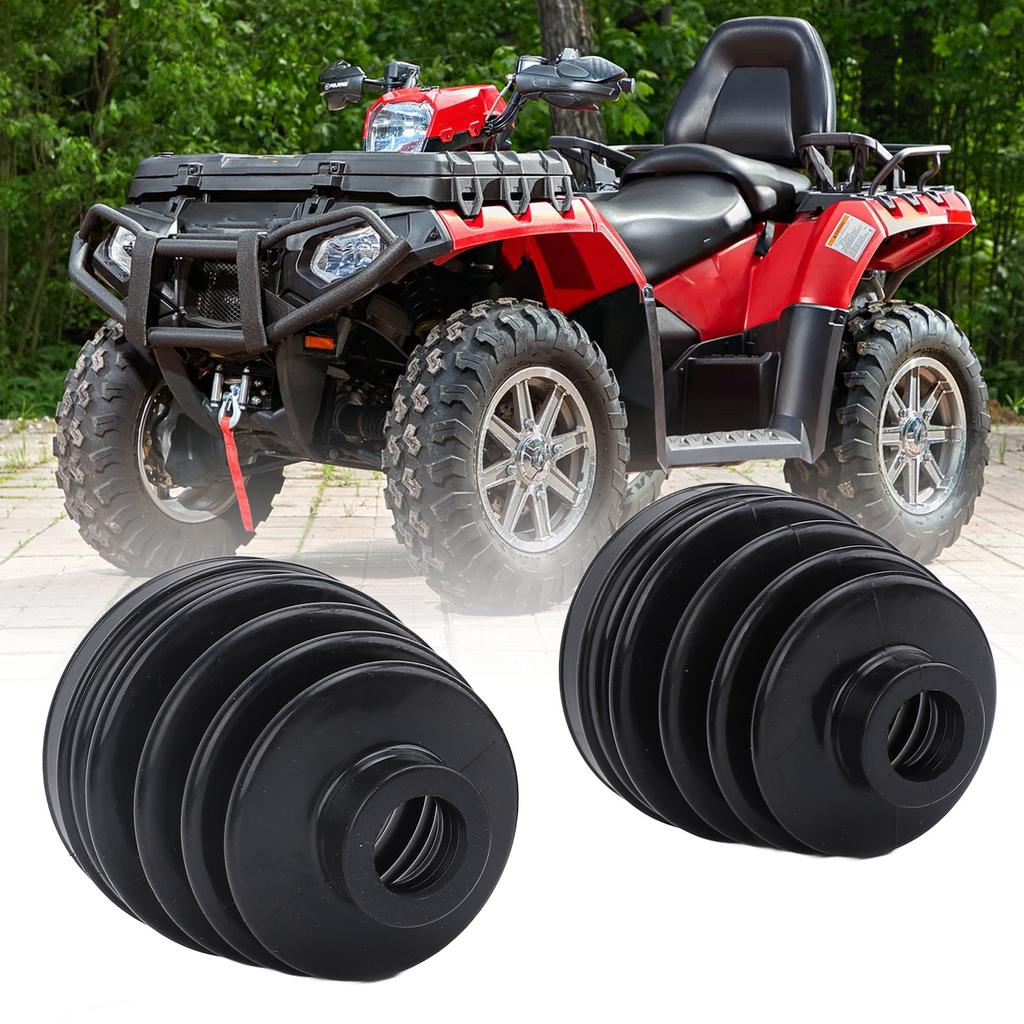 Rear Axle Inner Outer CV Boot Kit 705500953 Rubber Dust Cover Boot Joint Replacement for Polaris Spo