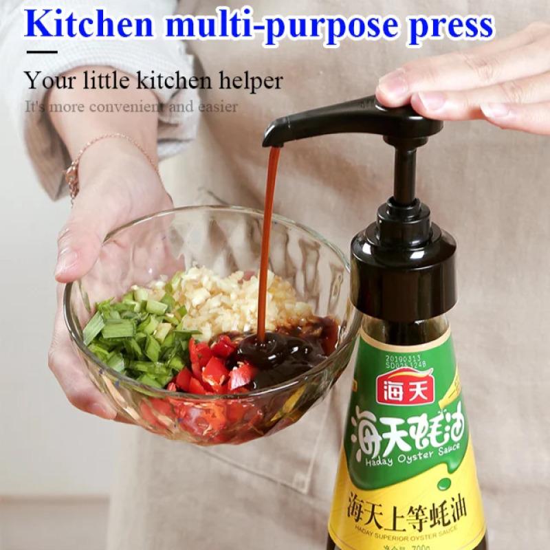 Oil Consumption Press Kitchen Seasoning Press Household Oil Pot Oil Consumption Bottle Pump Head Dosing Squeeze Nozzle