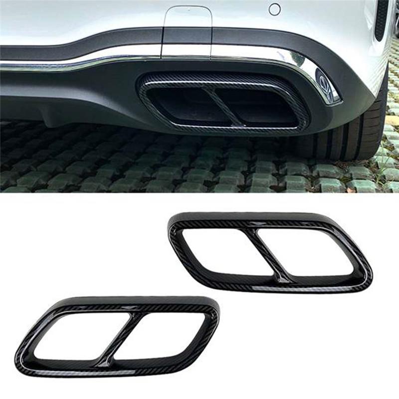 Auspuffrohrabdeckung für Mercedes Benz C-Klasse W206 C200 C260 C300 2022+ Kohlefaser