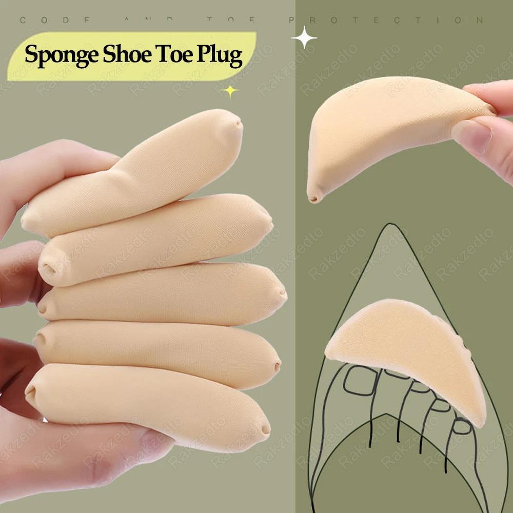 8pcs Forefoot Insert Pads Toe Plug Soft Sponge for High Heels Pain Relief Reduce Shoe Size Filler for Too Big Shoes Accessories