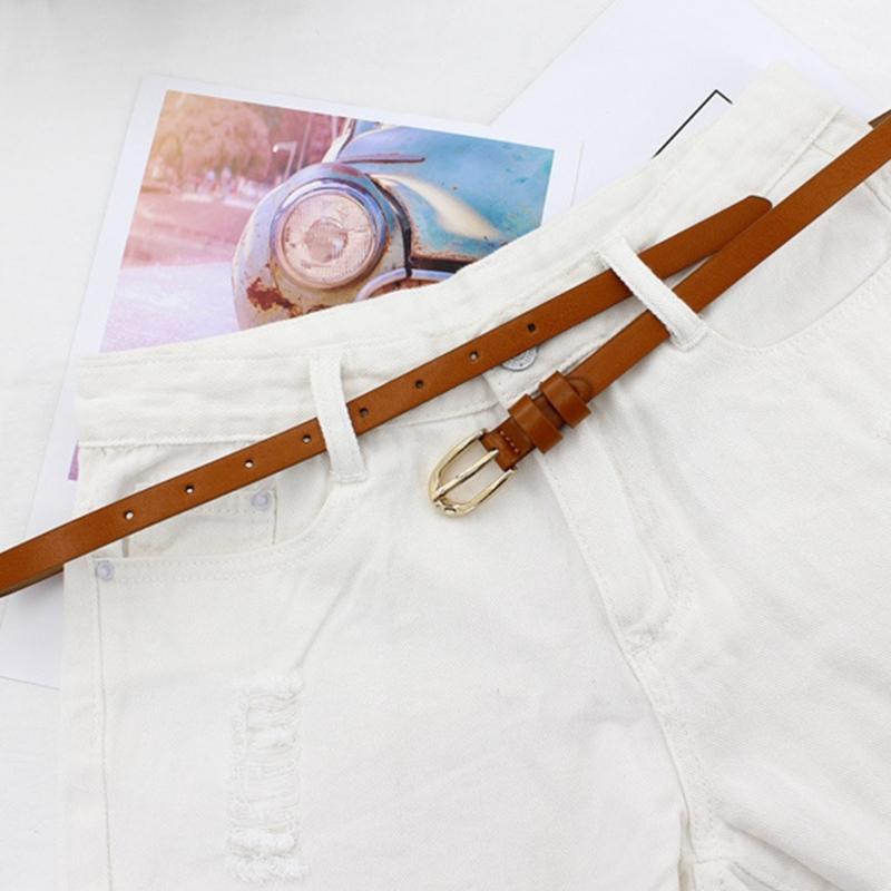 Trendy Women's Thin Belt Female Waist Band Dresses Coats Waist Girdle Decoratvie Sash with Solid Color for Lady Girls