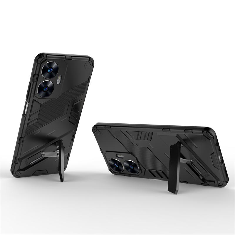 For Realme C55 Case Protective Phone Holder Case For Realme C55 Cover Invisible Bracket TPU Armor Realme C55 Case