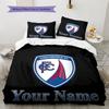 Chesterfield Fc Crest Custom Name Pattern Bedding Quilt Set Quilt Cover Pillowcase Home Birthday Gift(1 * duvet cover + 2 * pillowcase, without core)