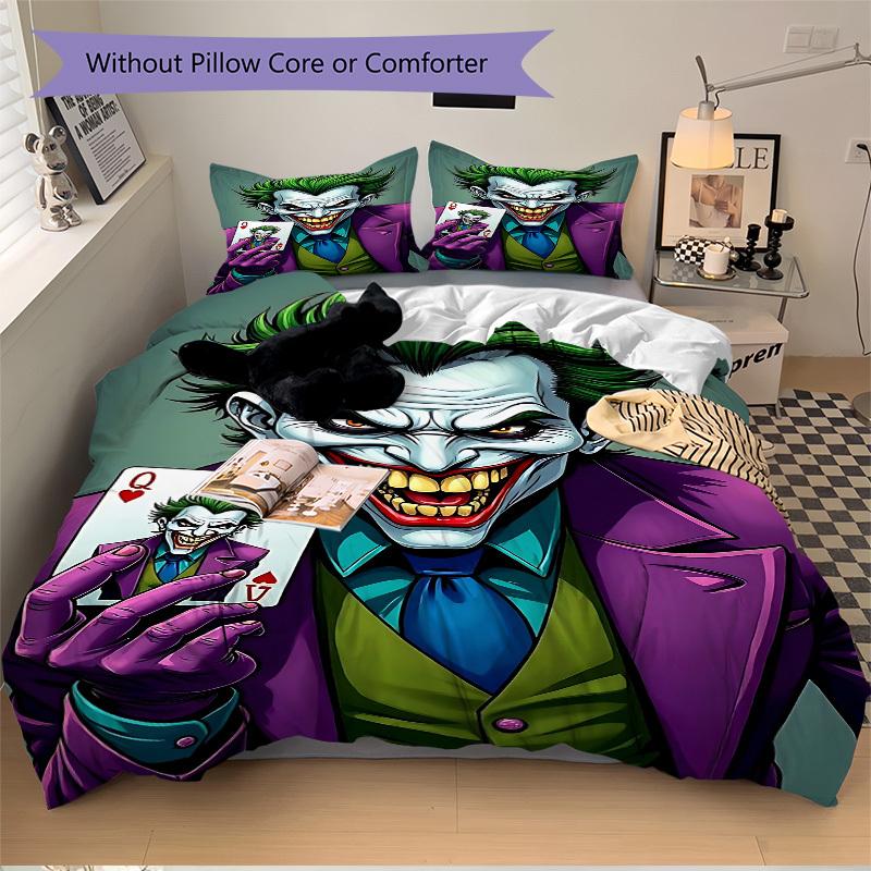 3pcs Joker Playing Cards Duvet Cover Set (1 Duvet Cover + 2 Pillowcases, No Core) - Comfortable, And Breathable Bedroom Decoration yy251104079
