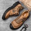 FashionClassic Men's Shoes Genuine Leather Casual Shoes Men Brand Non-Slip Mens Sneakers Comfortable Climbing Outdoor Male Hiking Shoes