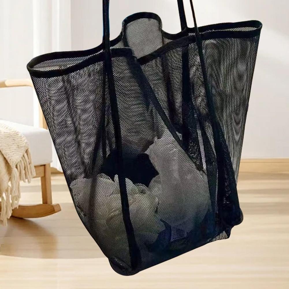 Handtuch-Organizer Strandtasche Für den Strand Für Reisen Atmungsaktives Netz Schnelltrocknend Leicht Tragen Organisieren Strandutensilien