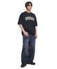 Nomaenyueol Arched Text T-Shirt - Black