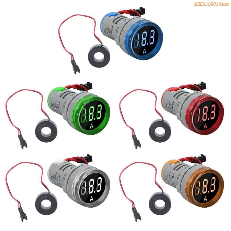 K1AE Round LED Display Current Ampermeter Voltmeter Ammeter Digital Current