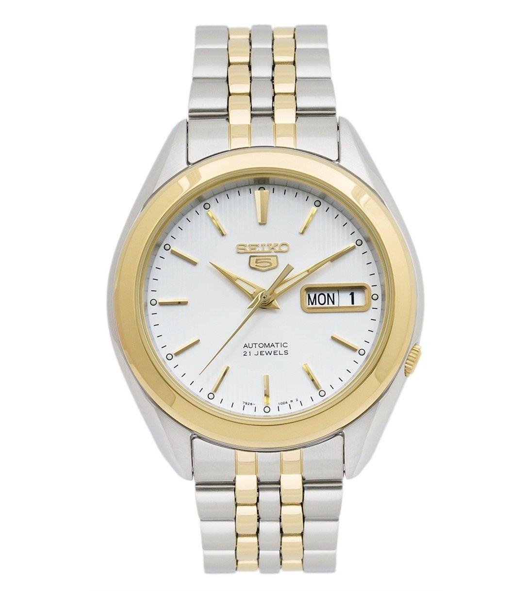 

[Seiko] Часы Seiko SNKL24K1 Автоматические Двухцветные с Белым Циферблатом Мужские [Б/У]