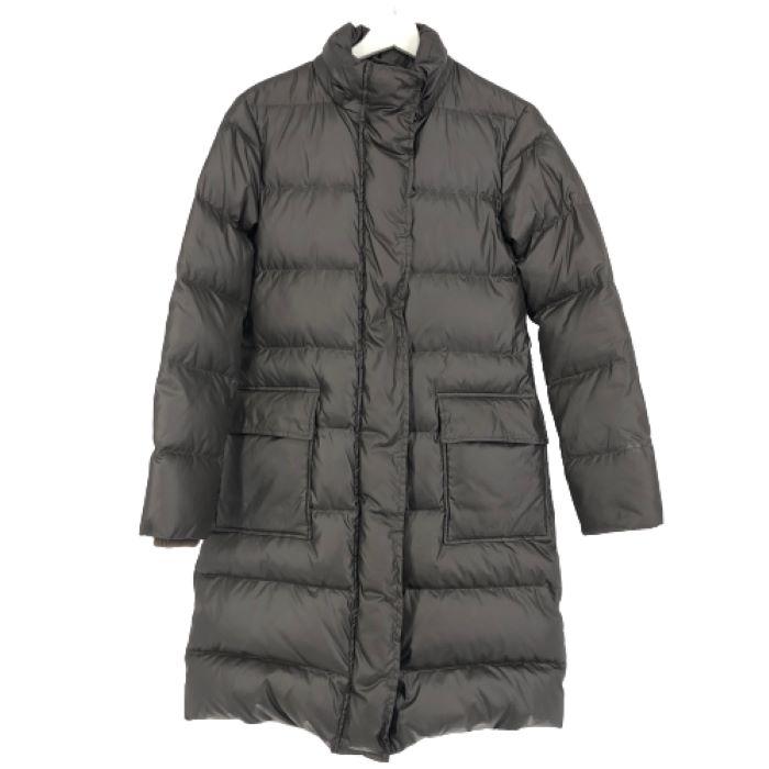 PLST Down Coat Size 0 S equivalent Charcoal Brown Ladies [Used]