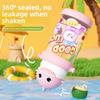 Cartoon Childrens Plastic Cup With Straw And Heat Resistant Material For Outdoor Use