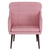 351439 vidaXL Fauteuil Rose 63x76x80 cm Velours