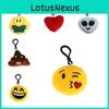 Portachiavi Espressione Mini Peluche Ciondolo Carino Emoji Bambola di Peluche Decorazione Regalo