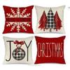 New Christmas Pillow 4 Combination Picture Pillow Cushion Pillowcase Home Office Pillowcase