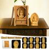 Exquisite Wood Carved Statue Guanyin Bodhisattva Figurine Tathagata Buddha Sculpture Buddha Zen Lucky Crafts Home Decor Pray Box