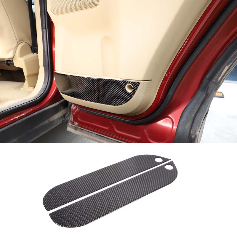 For Land Rover Freelander 2 2007-2012 Soft Carbon Fiber Car Rear Door Inner Door Anti-kick Panel Trim Sticker Car Accessories