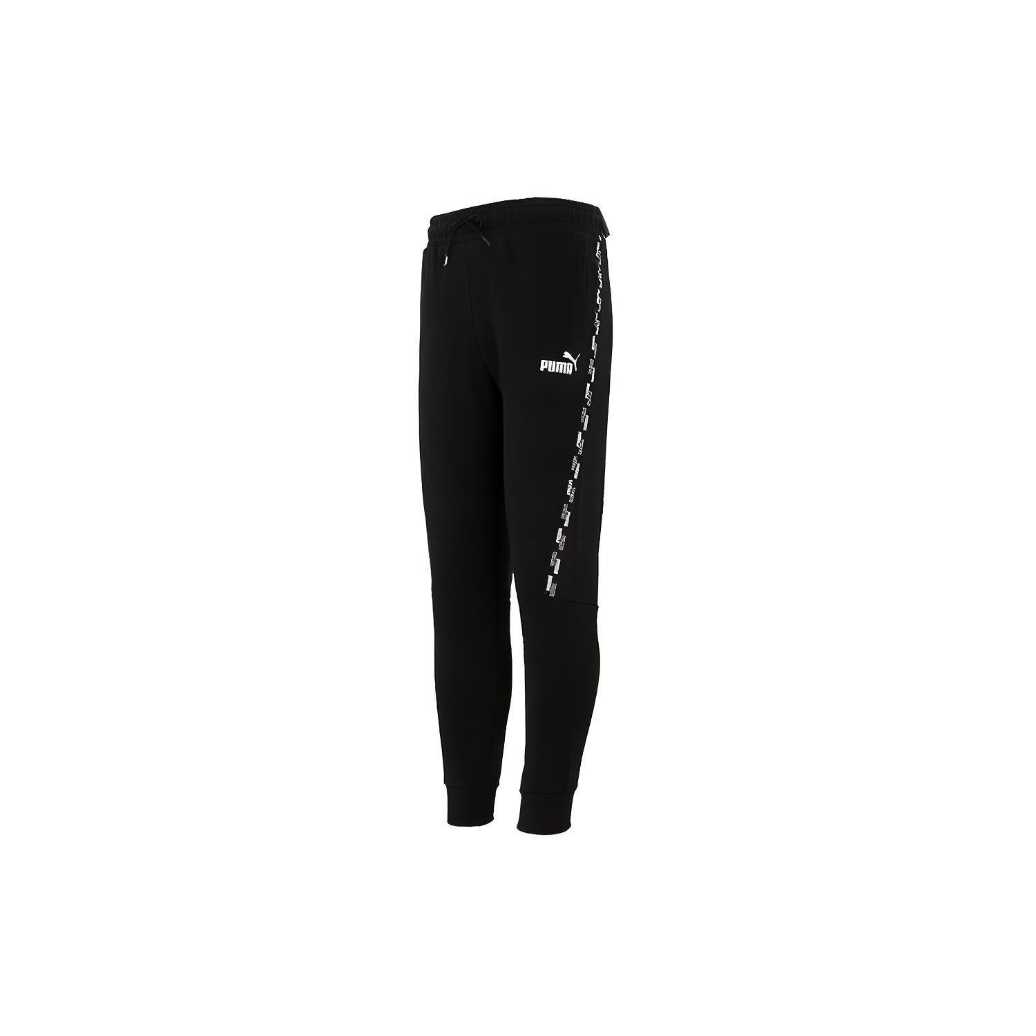 PUMA Power Tape Sweat Pants Fl Cl Logo Black Men s 846543-01 M