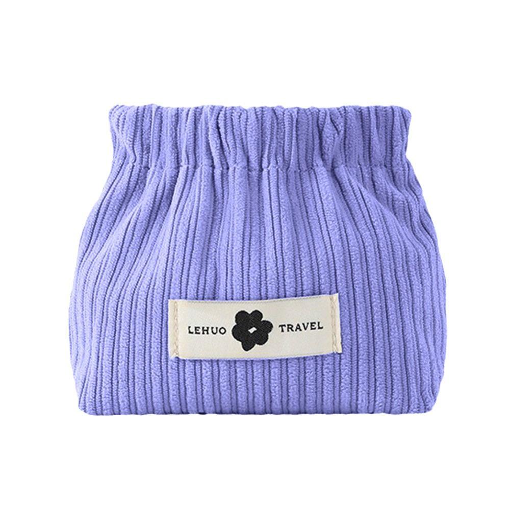 

Corduroy Shrapnel Bag Mini Change Storage Bag Fashion Cosmetic Bag Girl фиолетовый