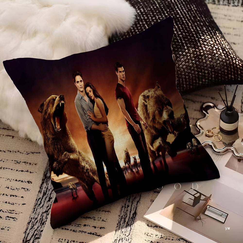 Movie Twilight Cushion Cover Car Throw Pillow Case For Sofa Car Christmas Gift 40X40Cm 45X45Cm