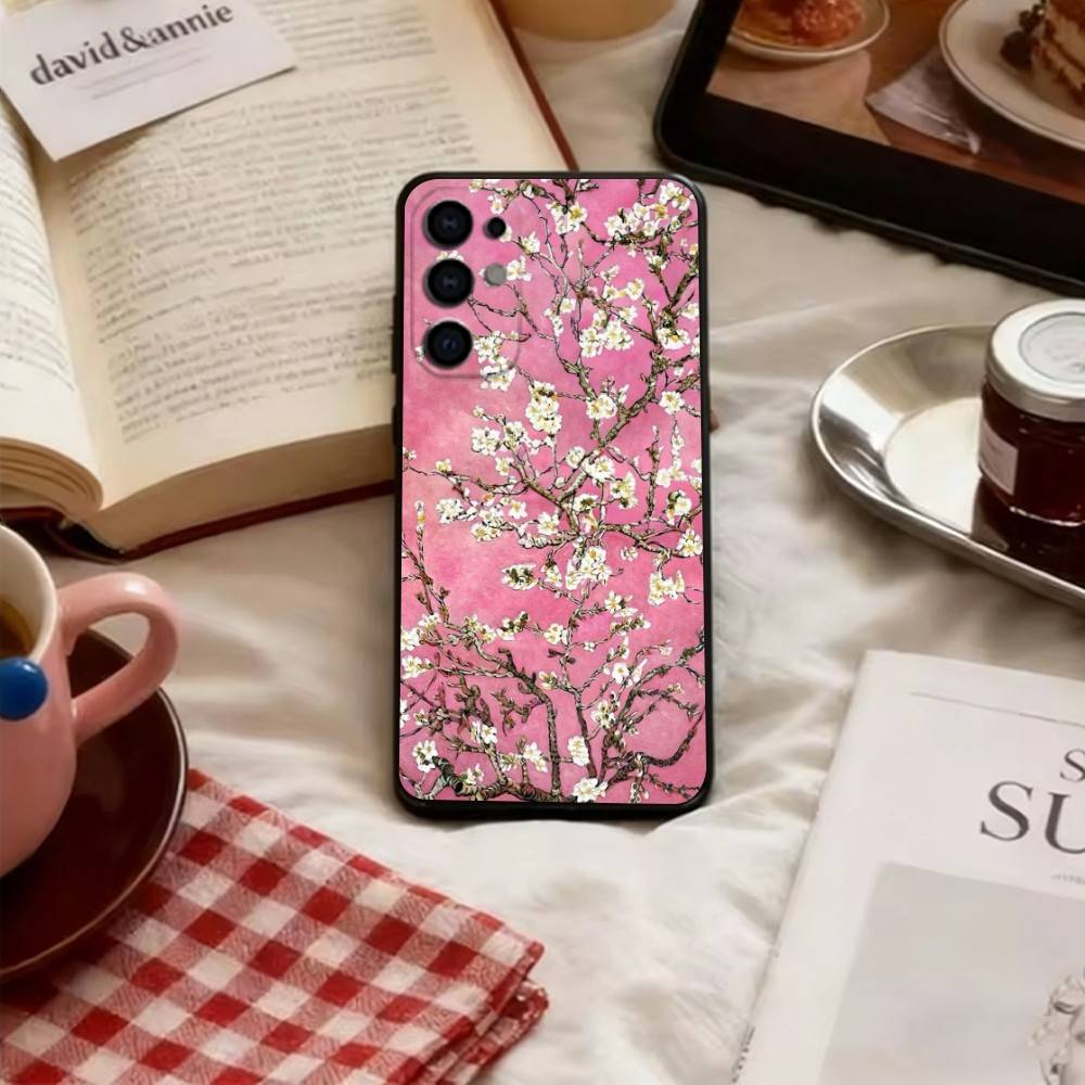 

Garden Paint Art Phone Case For Samsung S25,S24,S21,S22,S23,S30,Ultra,S20,Plus,Fe,Soft Black Cover Samsung S20plus5G