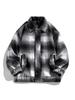 Velvet Warm Retro Plaid Casual Men's Zipper Jacket - 2025 Winter Collection