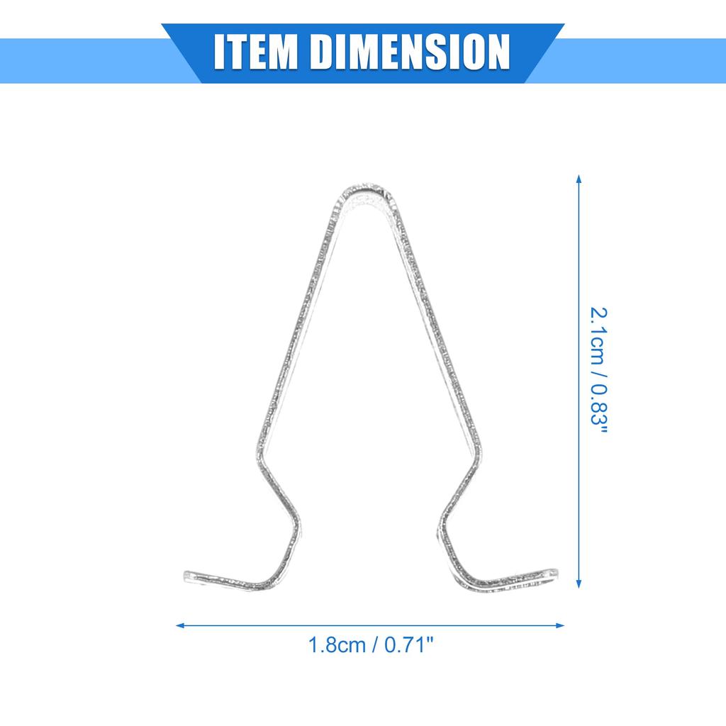 VekAuto Trunk Tail Panel Windshield Pillar Trim Clip Fender Fastener Rivet Retainer Fits VW Golf 2015-2021 Silver Tone Metal 10pcs