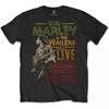 Bob Marley 1976 Rastaman Vibration Tour En Rock Off Officiellt Licensierad Unisex T-shirt