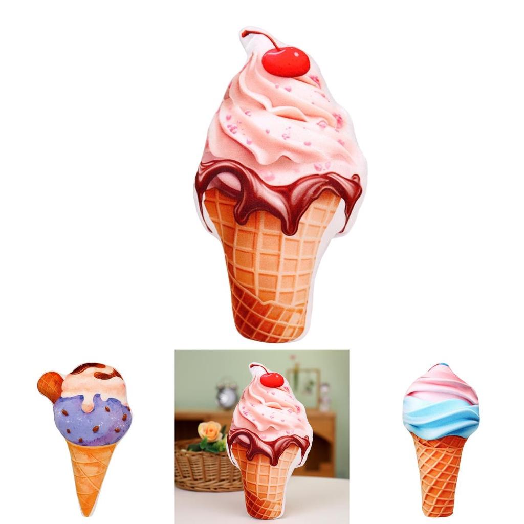 Eis Plüschtier Kissen Weich Und Flauschig Perfektes Geschenk Für Eisliebhaber Buntes Und Niedliches Design