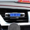 LED Backlit Car Air Vent Clip Thermometer and Clock Display