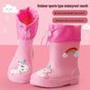 Cartoon Kids' Waterproof Non-Slip Rubber Rain Boots for Toddlers & Children