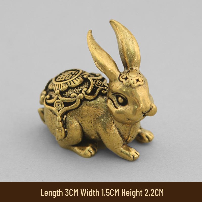 Solid Brass 3D Zodiac Animal Ornaments - Set of 12 for Home or Office Decor