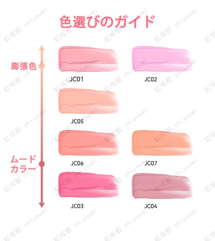 AZTK Róż w płynie 7 Krem 12H Wysoko z Gąbką Popularny Chiński Prezent Róż, Odcienie, Róż o Naturalnym Wyglądzie, Wodoodporny, Pigmentowany, Półprzezroczysty, Pędzel,