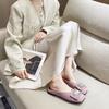 Mode Damen Flats Koreanischer Stil Eckige Zehenpartie Mokassins Damenschuhe 2025 Trend Jung Sommer Schick und Elegant Luxusmarke