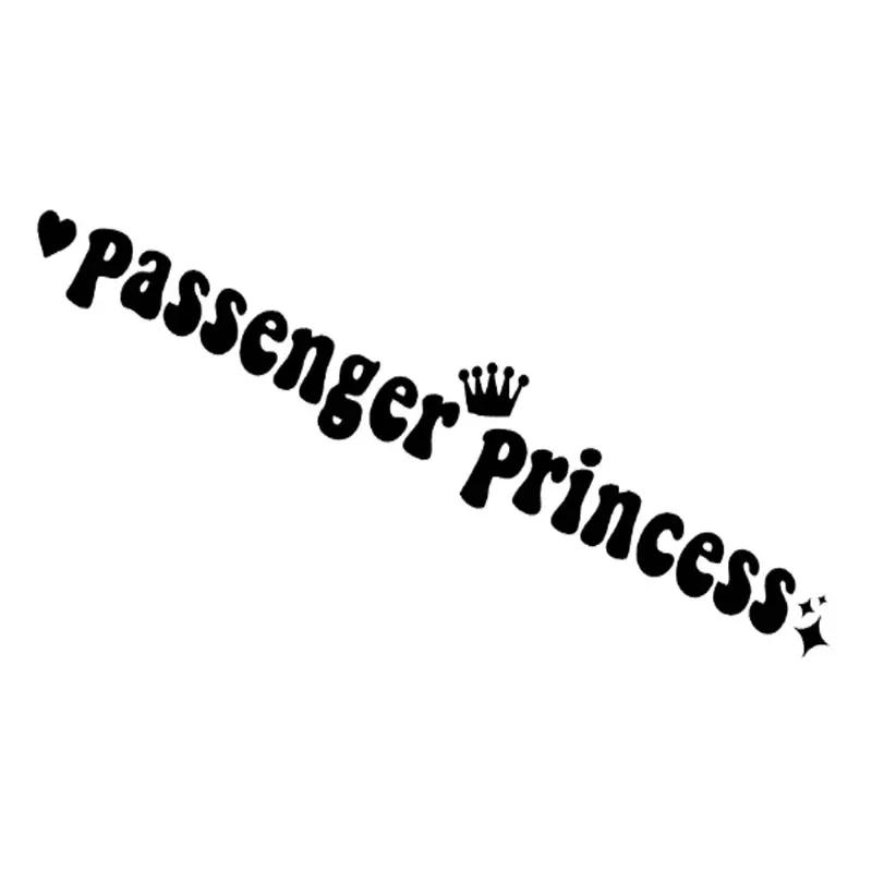 1 Stück 15*2,3CM Passagier Prinzessinnen Autoaufkleber Lustige kreative Aufkleber für Auto Rückspiegel Zubehör