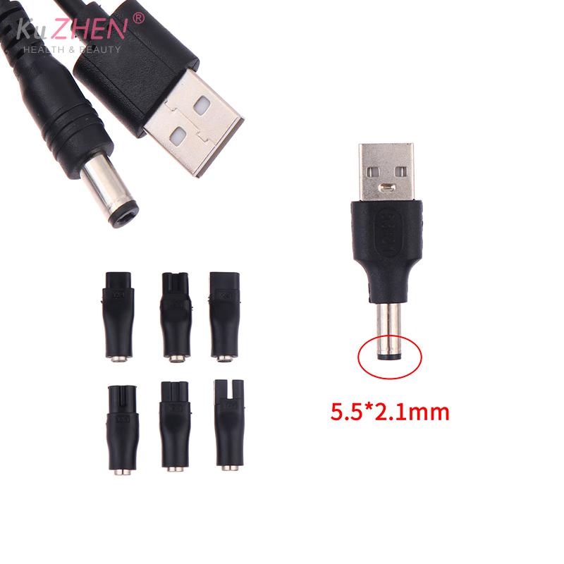 1/6/7/8PCS Replacement Power Cord 5V Charger USB Adapter Suitable For All Kinds Of Electric Hair Clippers Beard Trimmers Shavers