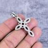 Amethyst Gemstone Handmade 925 Sterling Silver Jewelry Pendant 1.89" M-2692