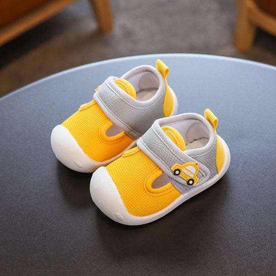 Letní boty pro miminka s měkkou podrážkou, dětské chodící boty s kresleným motivem, lehké boty, dětské protiskluzové a nárazuvzdorné ploché boty