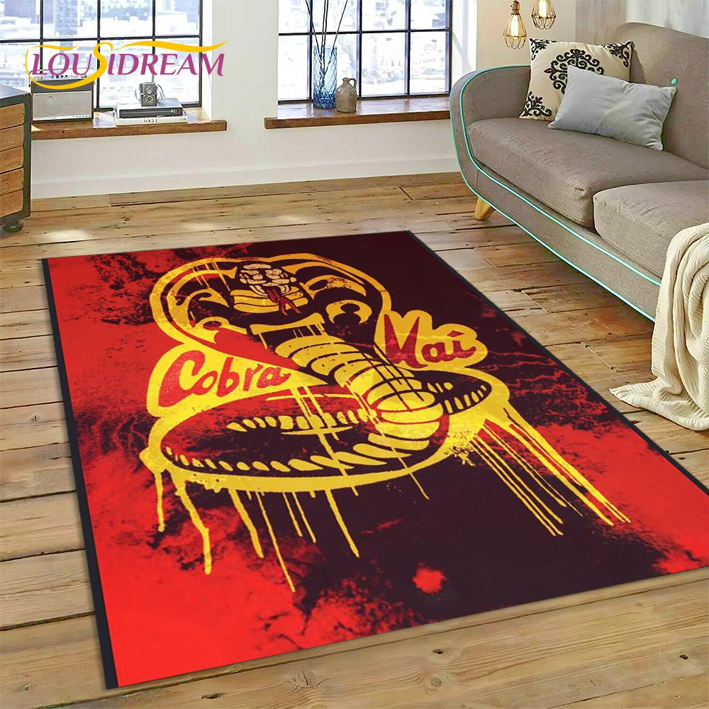 3D Cobra Kai Classics TV Amanda Karate Rug Carpet for Living Room Bedroom Decor,Floor Mat Non-slip Decoration for Sofa Doormat