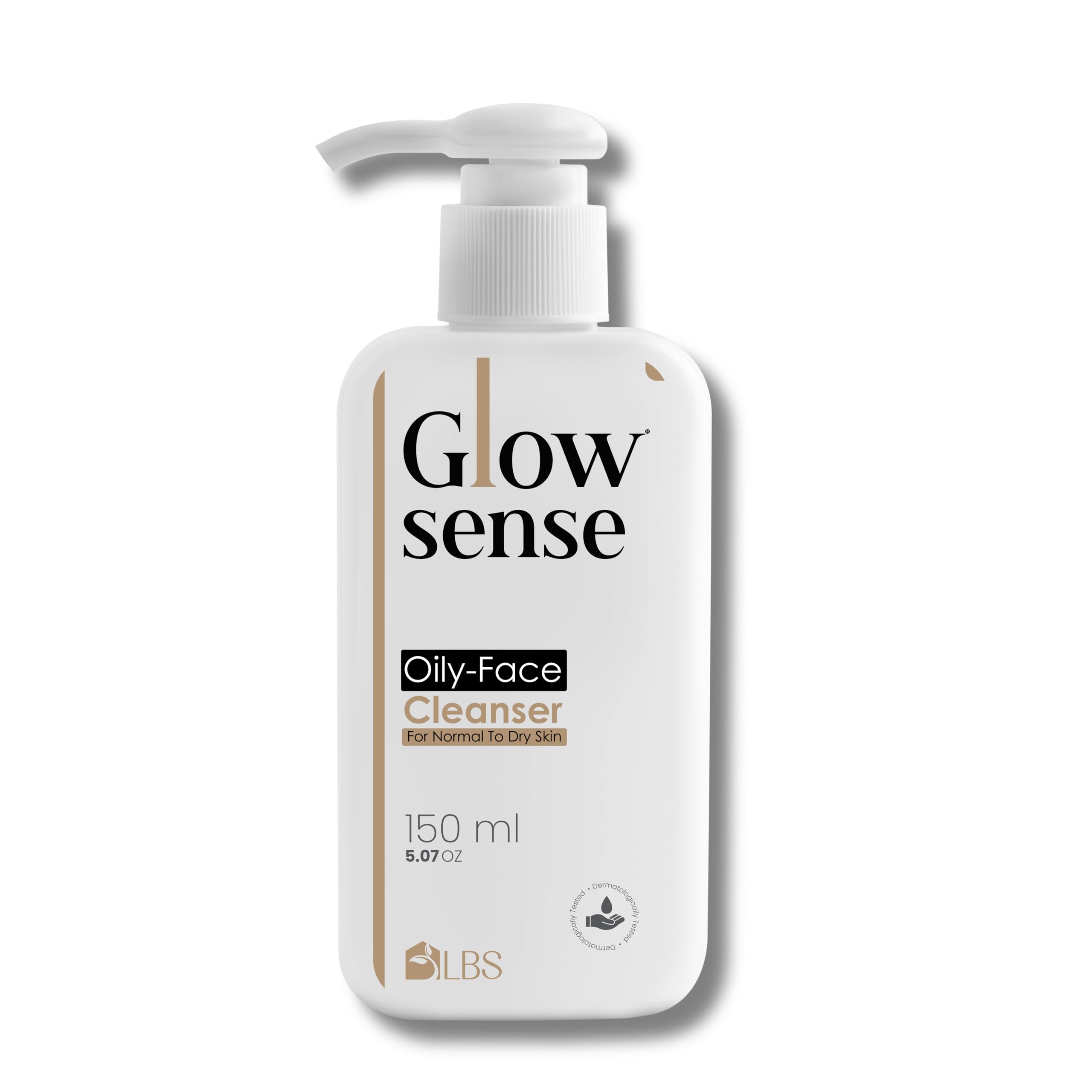 LBS Herbal GlowSense Oily Face Cleansers Hydrating, Soothing & Acne-Fighting Face Wash - For Normal, Oily, Dry & Sensitive Skin - Deep Cleanse & Re
