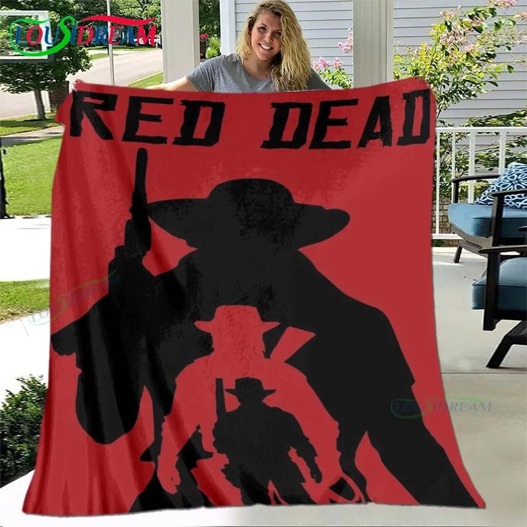 Popular Game Role A-Arthur Morgan Four Seasons Blanket Sofa Cover Travel Bed Plush Blanket Travel Office Break Blanket Gift