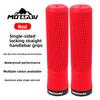 Lock On Bike Grips, Anti-Slip Shock Absorbing, Single Side Locking Handlebar Grips, Universal for MTB Folding Bike Cycling Parts