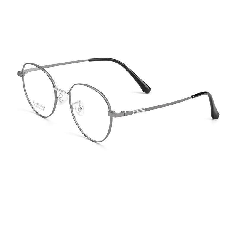 Casual Trend Ultralight Alloy Round Glasses: Comfortable Myopia Eyeglass Frames for Men and Women