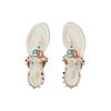 GUCCI Leather One Strap Sandals Women's Ecru 746031 BKO00 9049