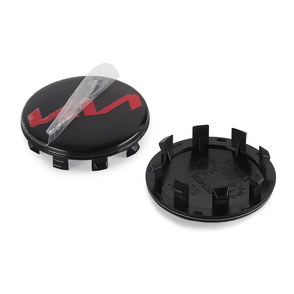 4 Stück 56mm Original Auto Styling Radnabenkappen Nabenkappen Abzeichen Zubehör für KIA Rio Ceed Sportage Cerato Soul Sorento Sonic