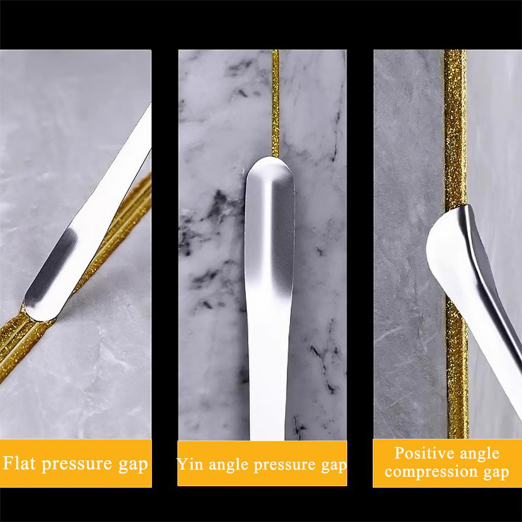 Spachtel, Farbschaber, Trockenbau-Eckenschaber, Eck-Keramikfliesen-Fugenentferner, Wasserschaber, Bodenwerkzeug, silberfarben