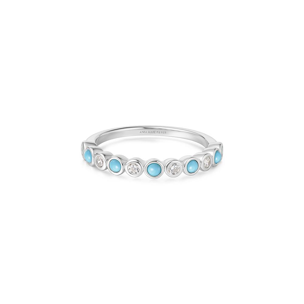 Ania Haie Bezel Turquoise 925 Silver Ring R063-01H